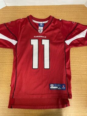 Reebok Arizona Cardinals Red and White #11 Football Jersey
